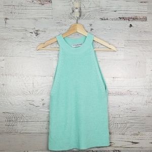 Cotton Emporium Mock Neck Knit Tank